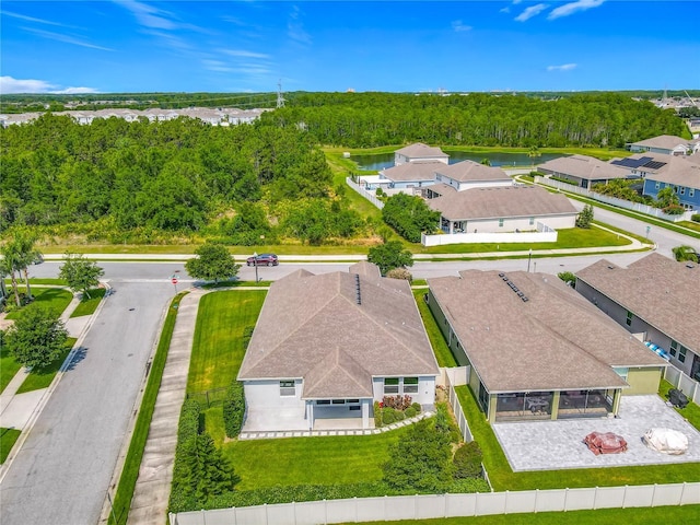 12313 Prairie Plantation Way, Orlando, FL 32824 - aerial view of a nearby body of water and a heavily wooded area