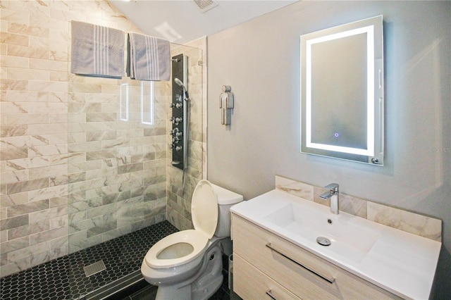 202 Acadia Ter, Kissimmee, FL 34747 - full bath with toilet, tiled shower, and vanity