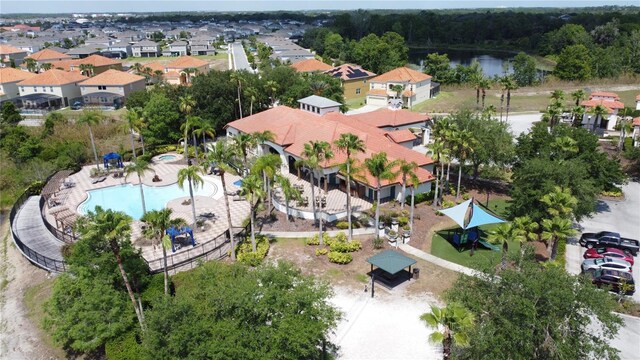 219 Rosso Dr, Davenport, FL 33837 - aerial view of residential area featuring a pool