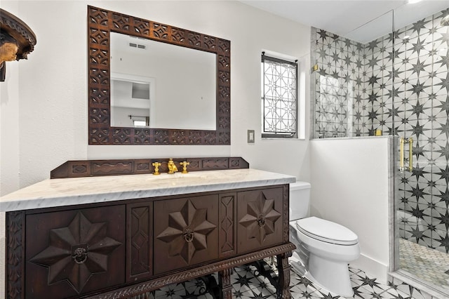 1047 Banks Rose St, Kissimmee, FL 34747 - full bath featuring toilet, a shower stall, vanity, and tile patterned floors