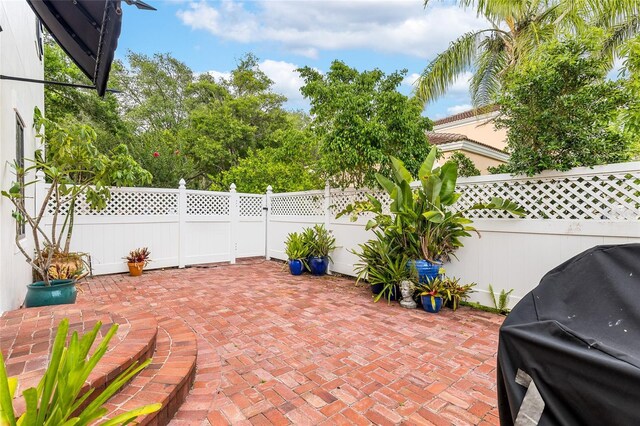 1047 Banks Rose St, Kissimmee, FL 34747 - view of patio / terrace with grilling area and a fenced backyard