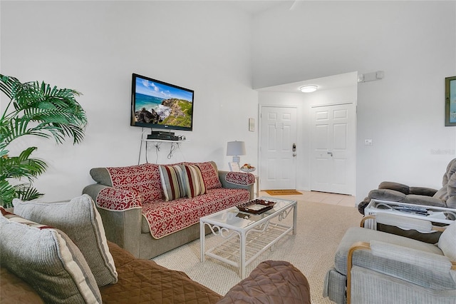 2473 Saint Augustine Blvd, Haines City, FL 33844 - living area with a towering ceiling and tile patterned flooring