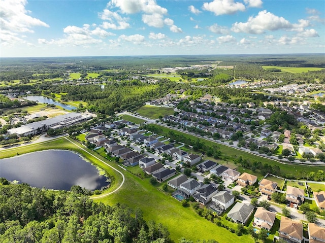 3138 Dark Sky Dr, Saint Cloud, FL 34773 - aerial view of property and surrounding area with a nearby body of water and nearby suburban area