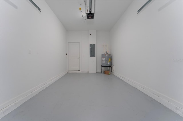 7728 Stone Creek Trl, Kissimmee, FL 34747 - garage featuring electric panel, a garage door opener, and water heater