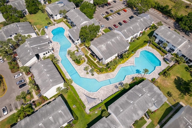 4403 S Semoran Blvd Unit 2, Orlando, FL 32822 - bird's eye view of a pool area