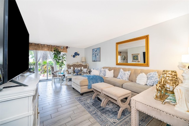 4403 S Semoran Blvd Unit 2, Orlando, FL 32822 - living room with light wood-style flooring