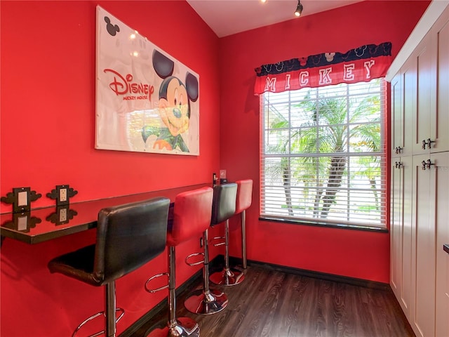 550 Canary Island Cir, Davenport, FL 33837 - office featuring dark wood-style floors and baseboards