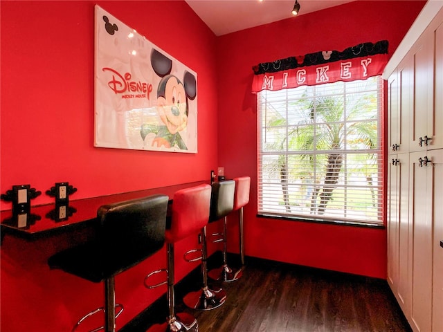 550 Canary Island Cir, Davenport, FL 33837 - home office with wood finished floors, plenty of natural light, and baseboards