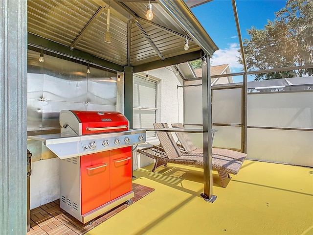 550 Canary Island Cir, Davenport, FL 33837 - view of patio / terrace featuring grilling area