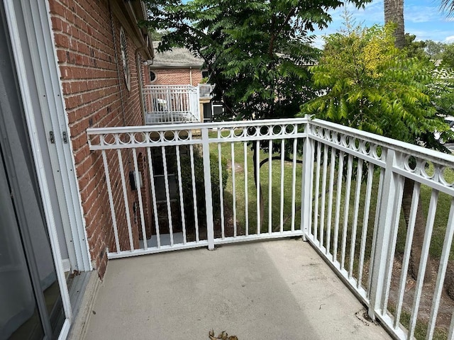 view of balcony