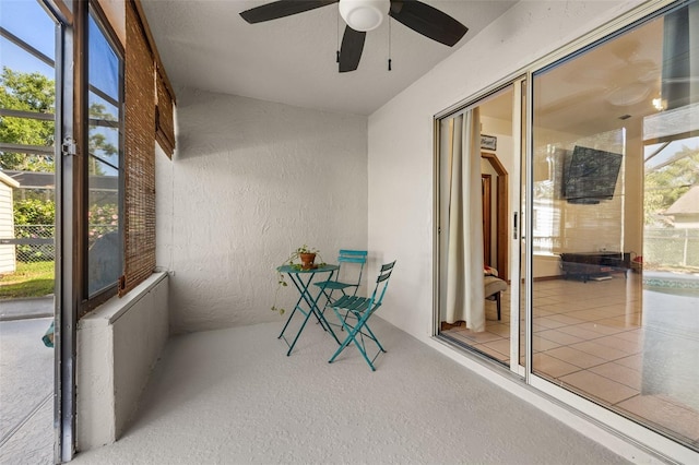 view of sunroom / solarium