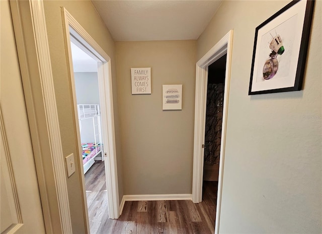 2531 Old Kent Cir, Kissimmee, FL 34758 - corridor with wood finished floors and baseboards