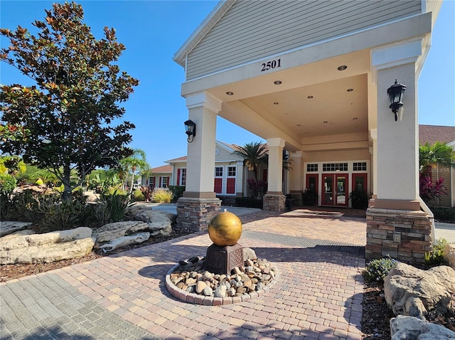 2531 Old Kent Cir, Kissimmee, FL 34758 - view of patio featuring french doors