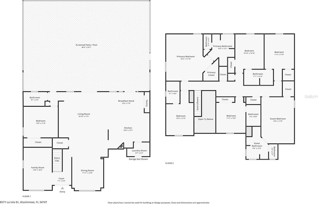 8571 La Isla Dr, Kissimmee, FL 34747 - view of floor plan / room layout