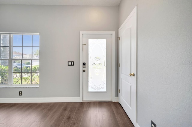 5768 Los Palma Vista Dr, Orlando, FL 32837 - foyer entrance featuring wood finished floors and baseboards