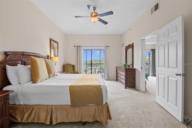 3060 Pirates Retreat Ct Unit 309, Kissimmee, FL 34747 - bedroom with access to exterior, carpet, and ceiling fan