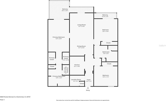 3060 Pirates Retreat Ct Unit 309, Kissimmee, FL 34747 - home floor plan