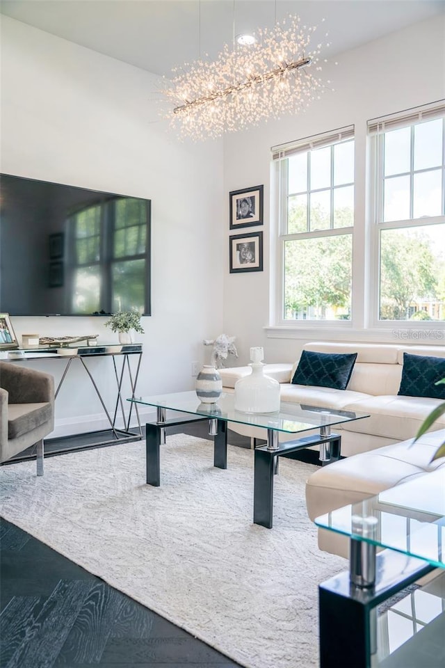 423 Arbor Cir, Celebration, FL 34747 - living area with a chandelier