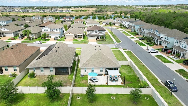 aerial perspective of suburban area