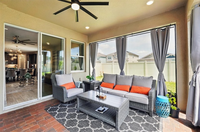view of sunroom / solarium