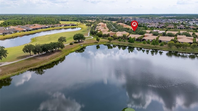 2376 Palm Tree Dr, Kissimmee, FL 34759 - aerial view of residential area with a large body of water and a golf club