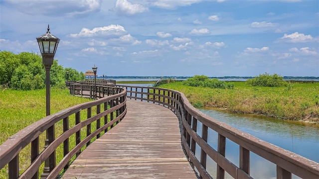 dock with a water view