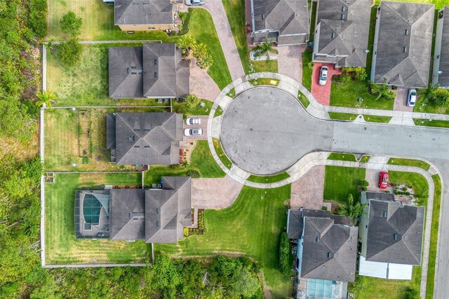 aerial view of residential area
