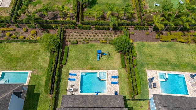 420 Burma St, Kissimmee, FL 34747 - drone / aerial view of a pool area