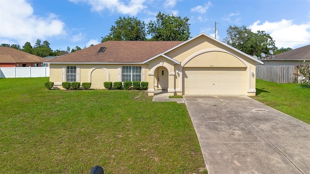 14091 SW 32nd Terrace Rd, Ocala, FL 34473 - single story home featuring driveway, an attached garage, and stucco siding