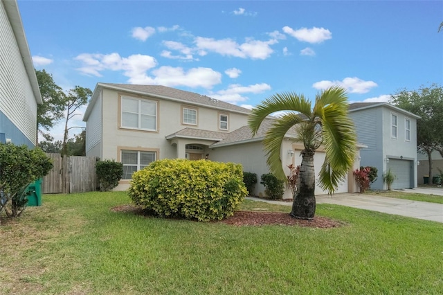4630 Elena Way, Melbourne, FL 32934 - traditional-style home with driveway, stucco siding, and roof with shingles