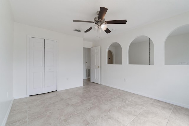 4630 Elena Way, Melbourne, FL 32934 - unfurnished room featuring ceiling fan and light tile patterned flooring