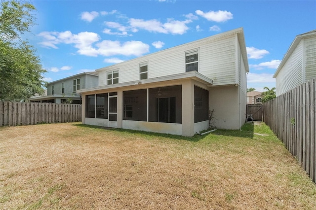 4630 Elena Way, Melbourne, FL 32934 - back of house with a sunroom