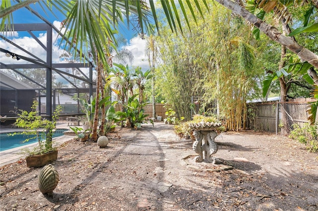 5234 Ohio St, Winter Park, FL 32792 - fenced backyard with a lanai and a patio area