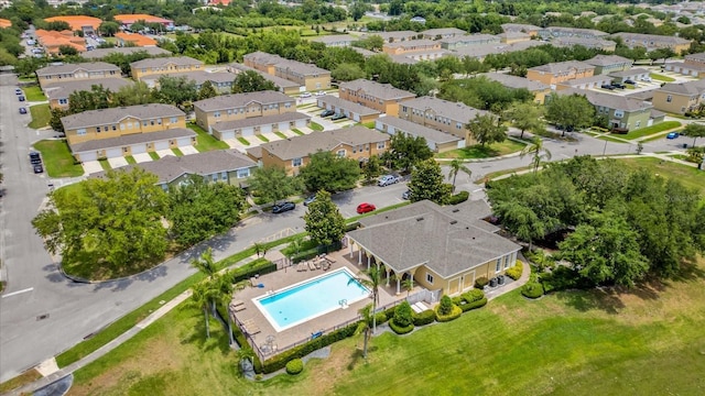 13758 Daniels Landing Cir, Winter Garden, FL 34787 - aerial perspective of suburban area featuring a pool area
