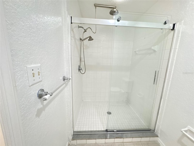 2330 Prime Cir Unit A, Kissimmee, FL 34746 - bathroom with a shower stall and a textured wall