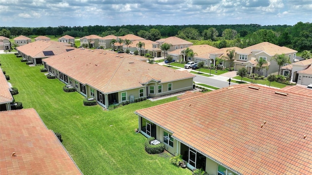aerial view of residential area