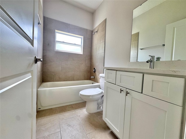 2427 Continental Blvd, Orlando, FL 32808 - bathroom featuring toilet, shower / bathtub combination, and vanity
