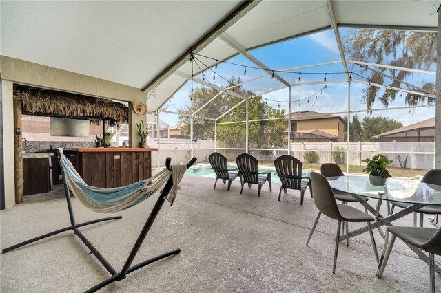 149 Imperial Oak Ct, Davenport, FL 33896 - view of patio featuring a fenced backyard and glass enclosure