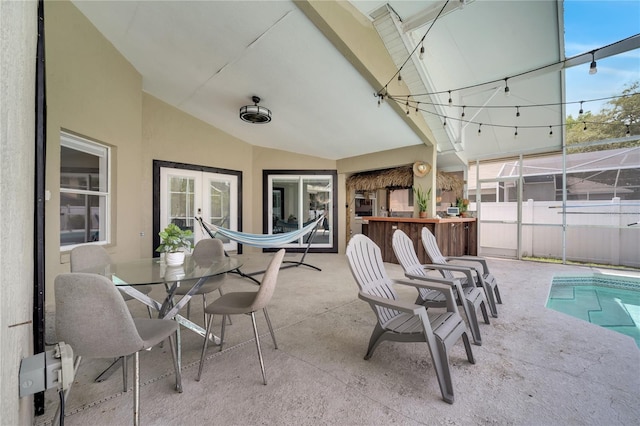 149 Imperial Oak Ct, Davenport, FL 33896 - view of patio / terrace with french doors and fence