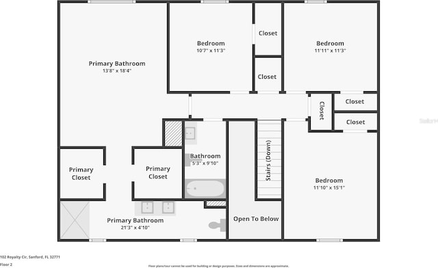 102 Royalty Cir, Sanford, FL 32771 - home floor plan