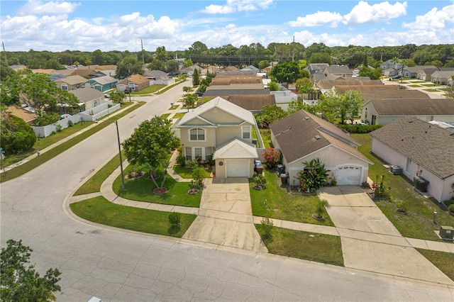 aerial perspective of suburban area
