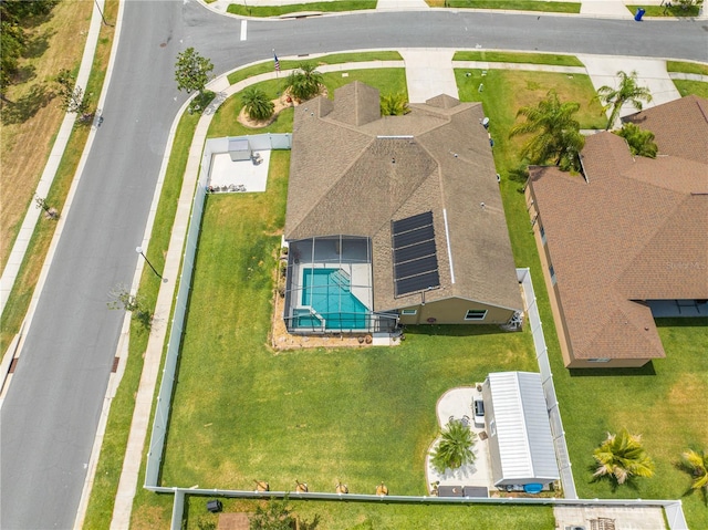view of subject property featuring a pool area