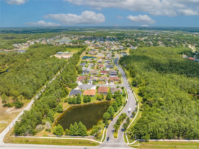 drone / aerial view of a nearby body of water