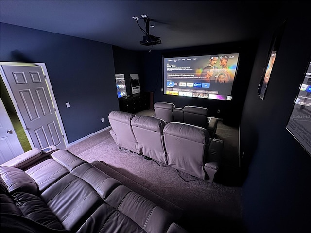 2691 Cypress Tree Trl, Saint Cloud, FL 34772 - carpeted home theater room featuring baseboards