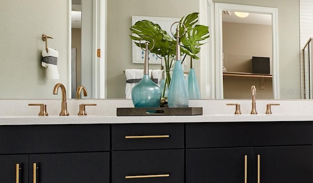 full bath featuring double vanity