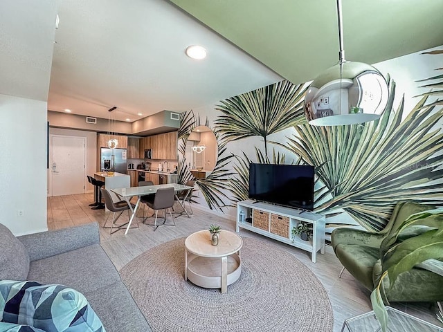3900 Biscayne Blvd Unit N819, Miami, FL 33137 - living area featuring recessed lighting