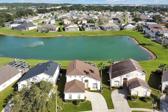 553 Bailey Cir, Davenport, FL 33897 - aerial view of residential area featuring a nearby body of water