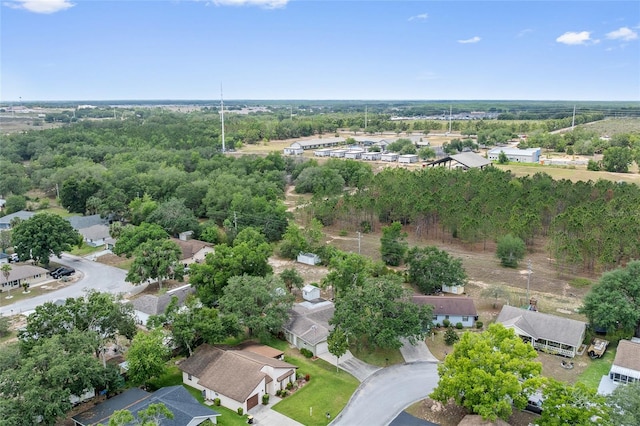aerial view of residential area