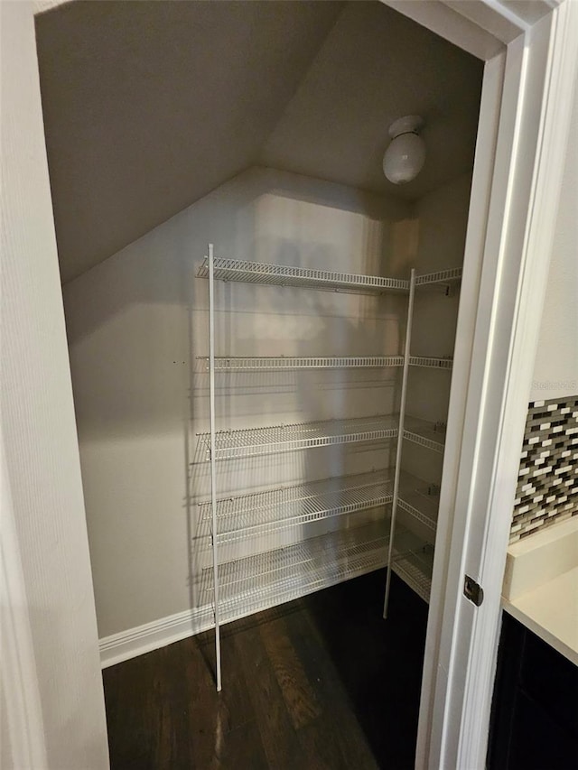 view of pantry