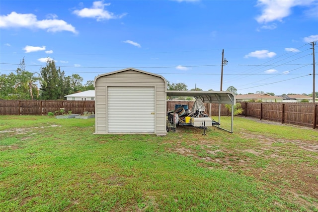 303 Thrush Ave, Sebring, FL 33870 - garage featuring a shed and a carport